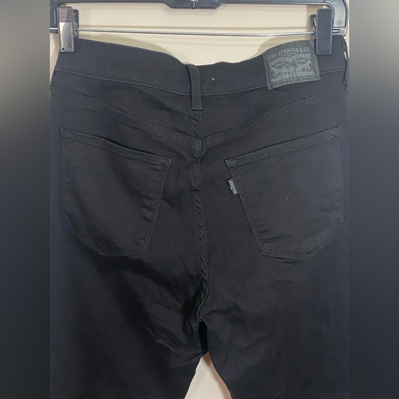 Levis Jeans Womens Size 6 Black Classic Straight Denim  Mid Rise.great condition - Picture 4 of 12